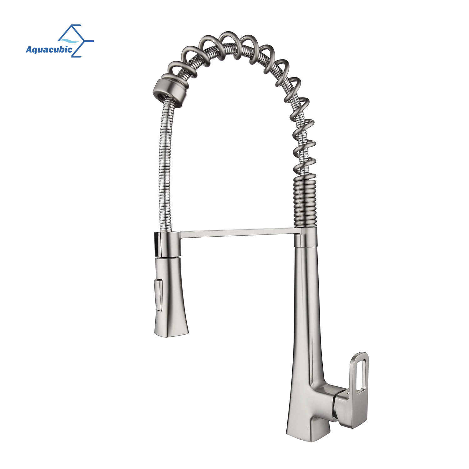 Aquacubic cUPC NSF moderno design certificato a basso contenuto di piombo elegante collo a molla rubinetto della cucina dell'acqua a scomparsa AF3044-5